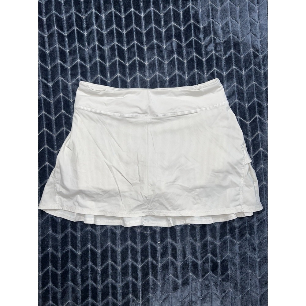 Lululemon Women's White Pace Rival Skort Mid Rise Size 6